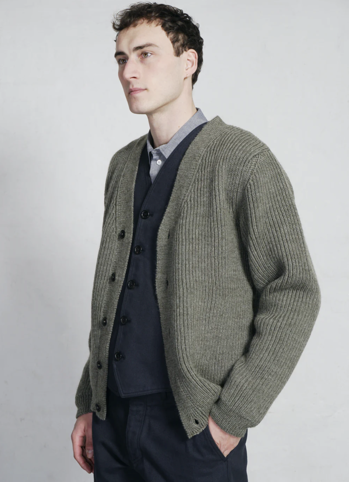 Evald Heavy Knit Cardigan