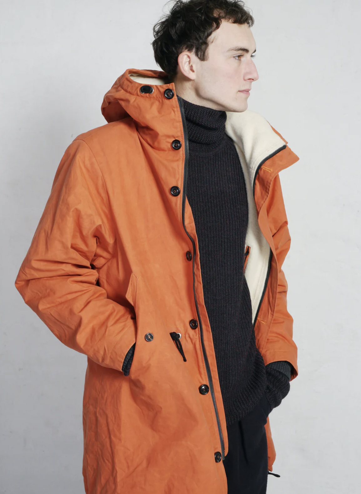 Rasmus Zip Waxed Parka