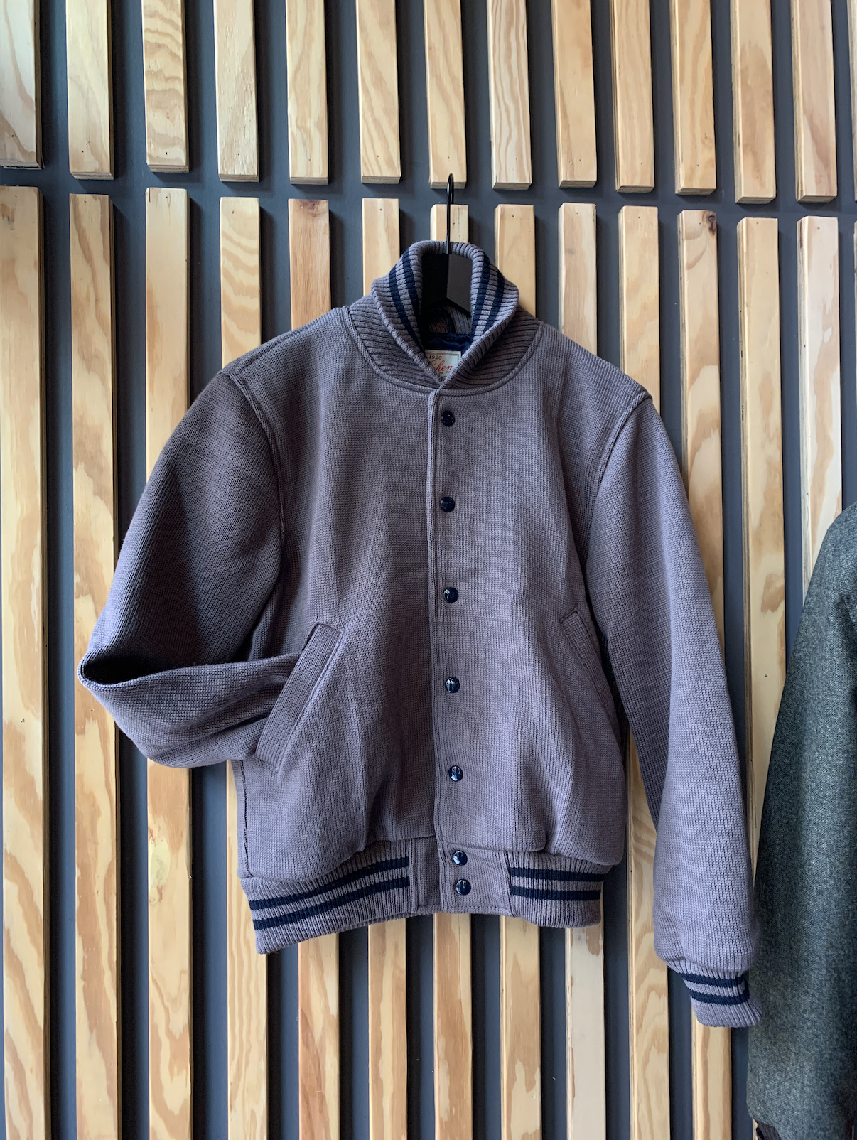 Wool Knit Club Jacket