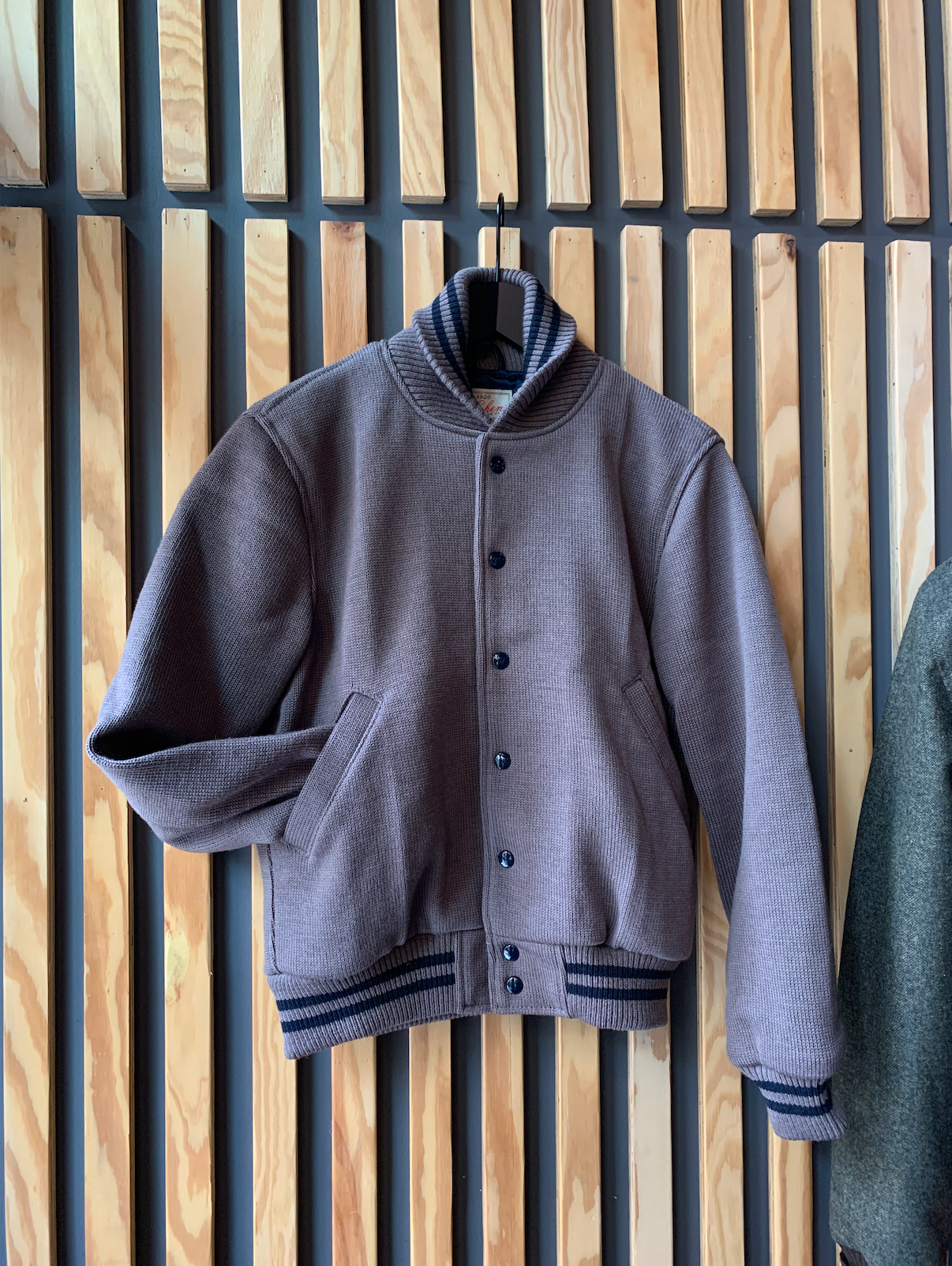 Wool Knit Club Jacket