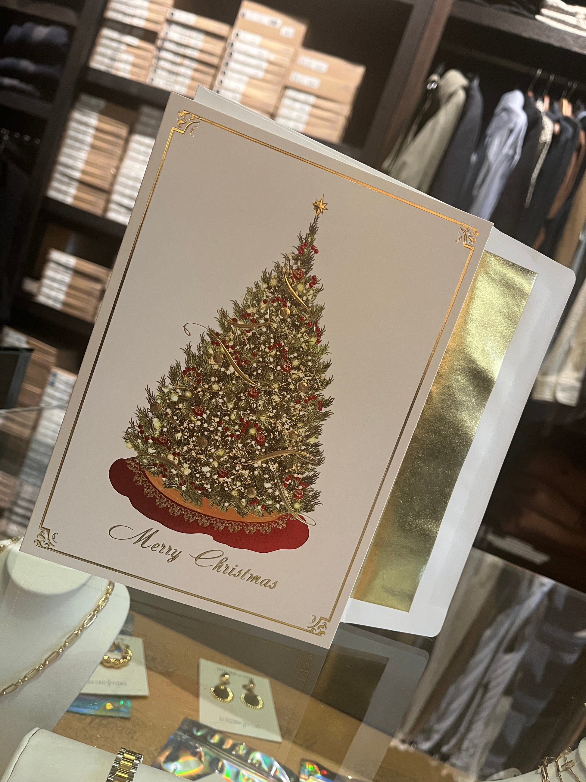 Elegant Tree Boxed Holiday Cards