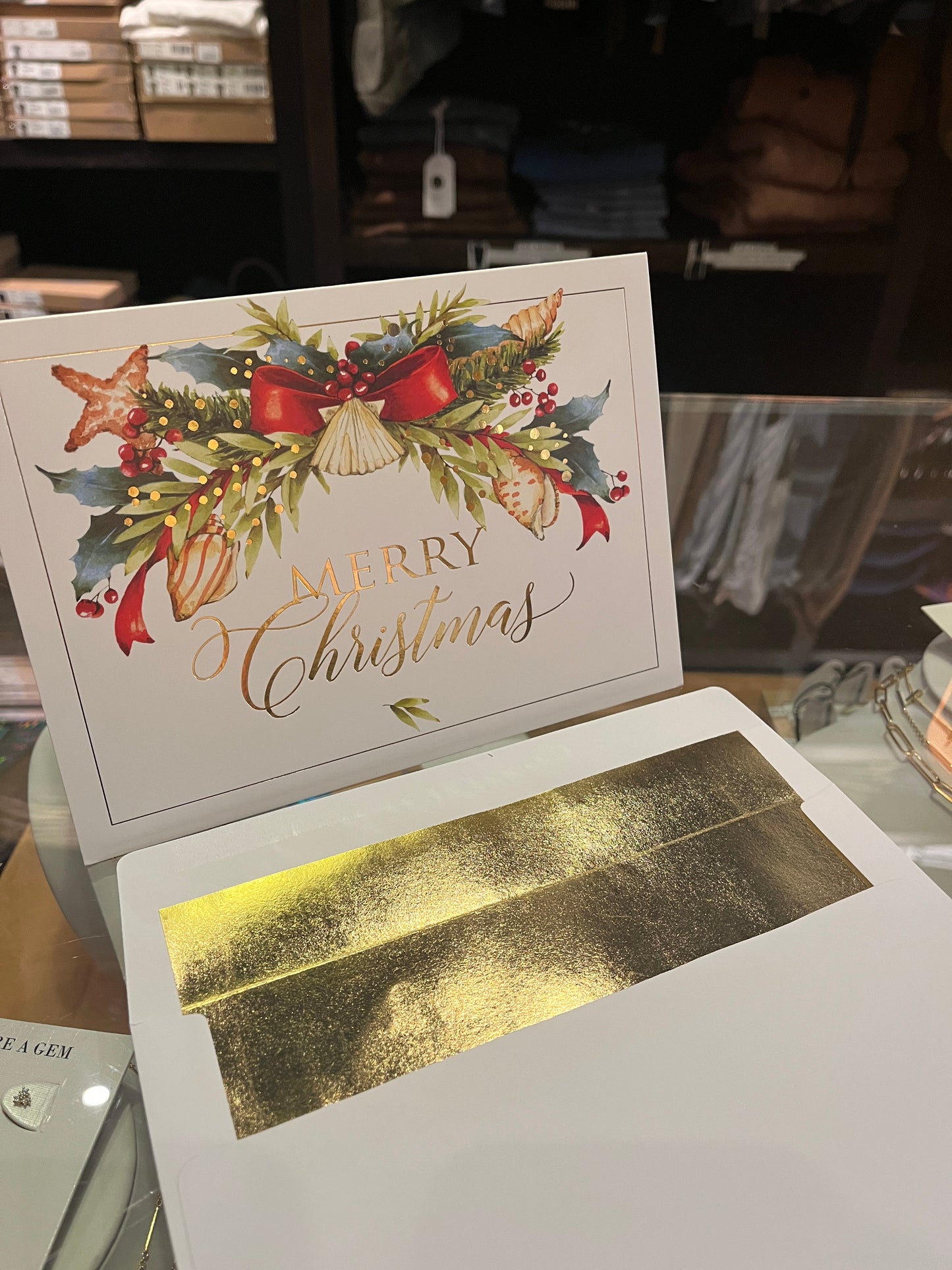 Seaside Swag Boxed Holiday Cards