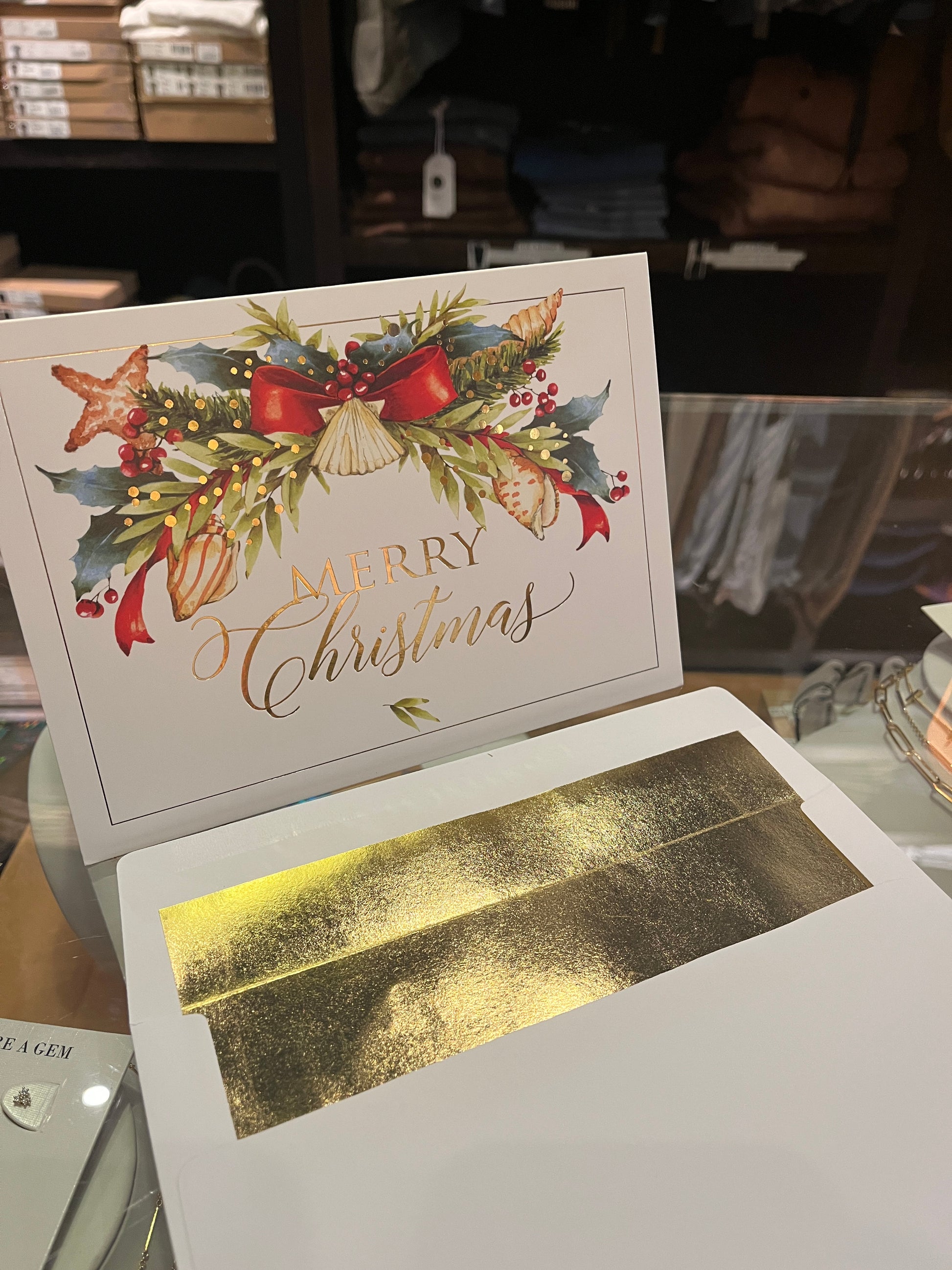 Seaside Swag Boxed Holiday Cards