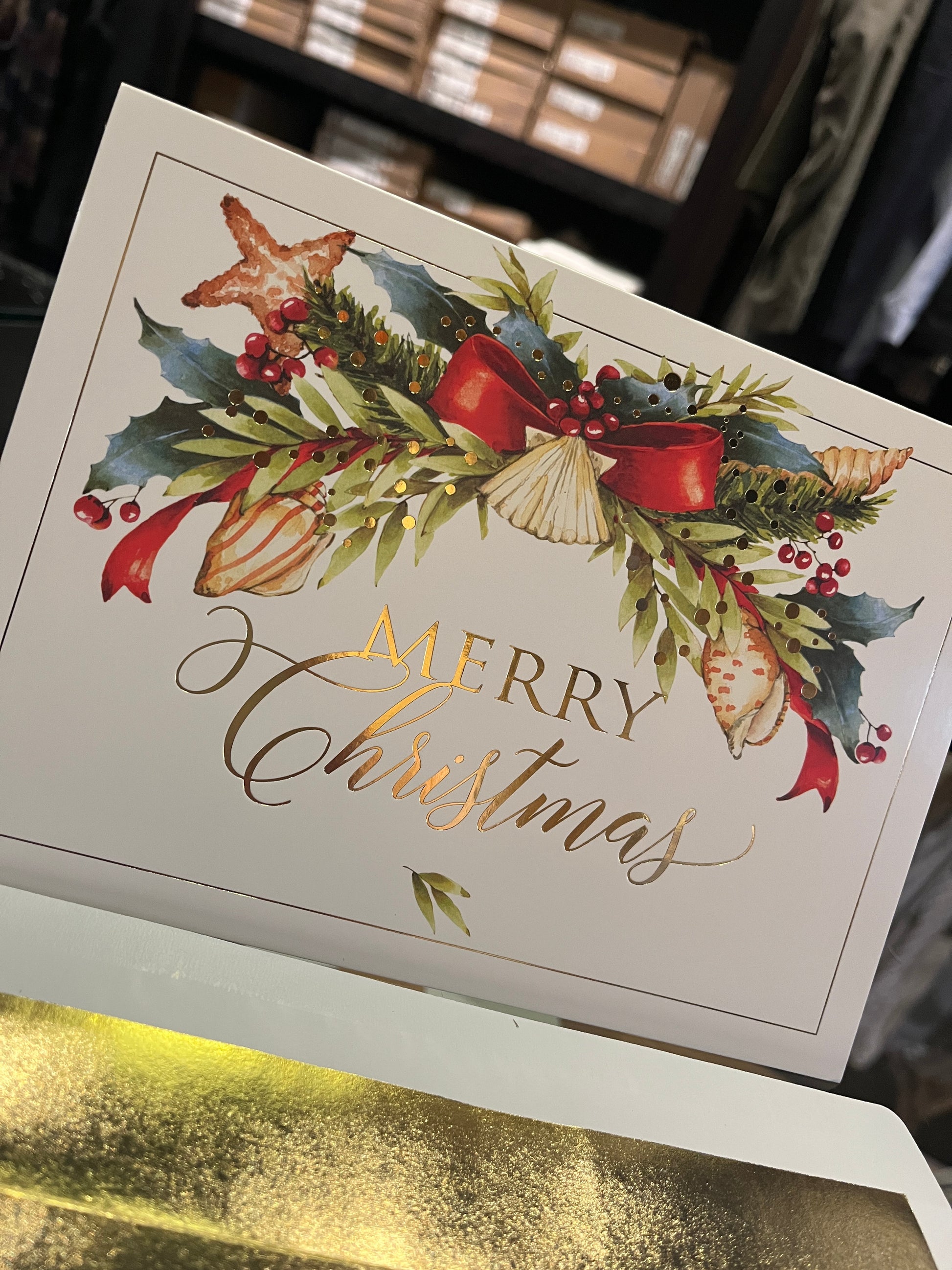 Seaside Swag Boxed Holiday Cards