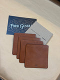 Leather Coaster Set of 4