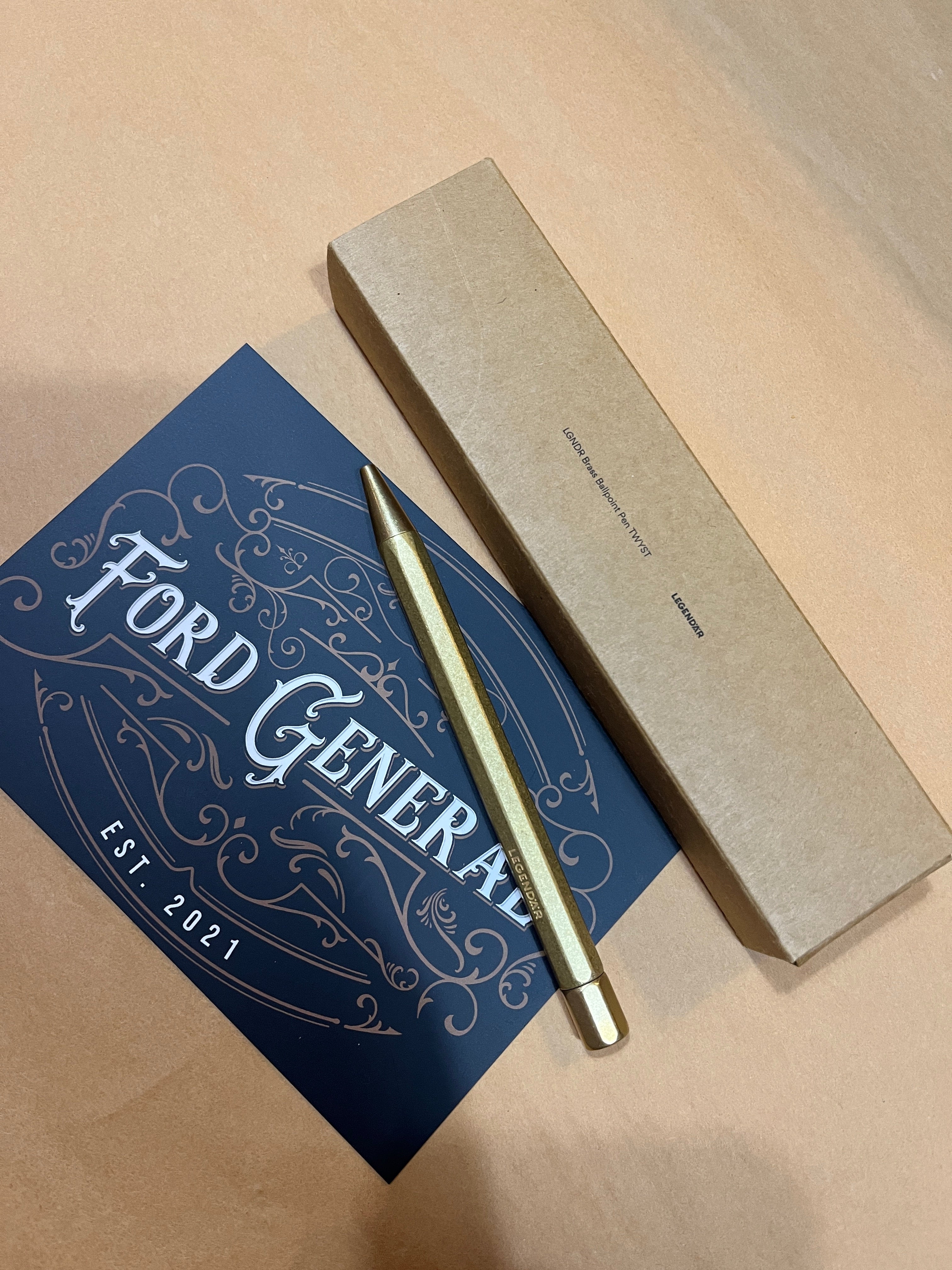LGNDR Brass Ballpoint Pen