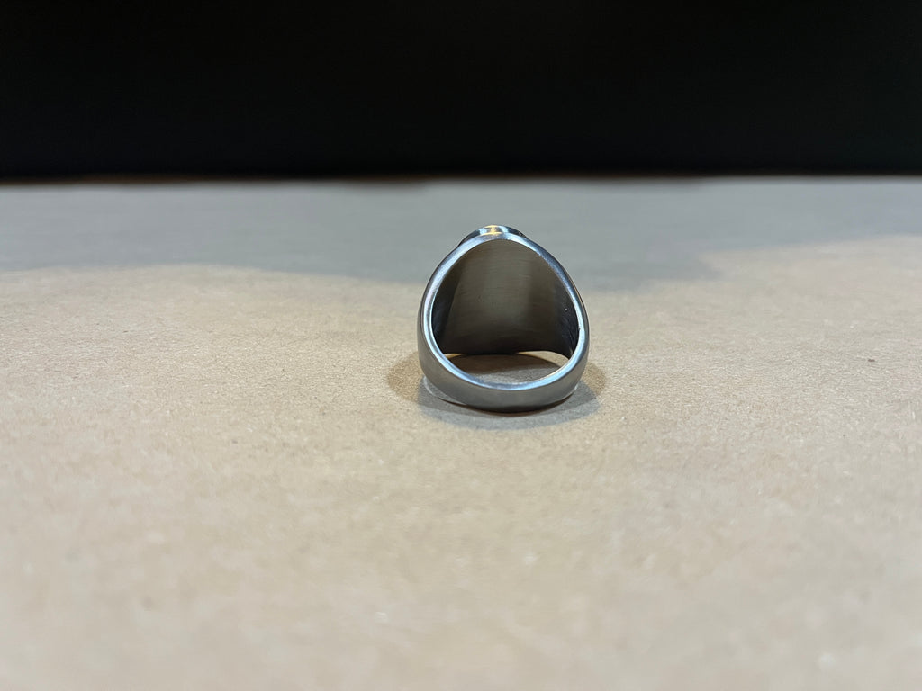 B121 Bague Chevalière laiton "Santa Maria de Guadalupe"