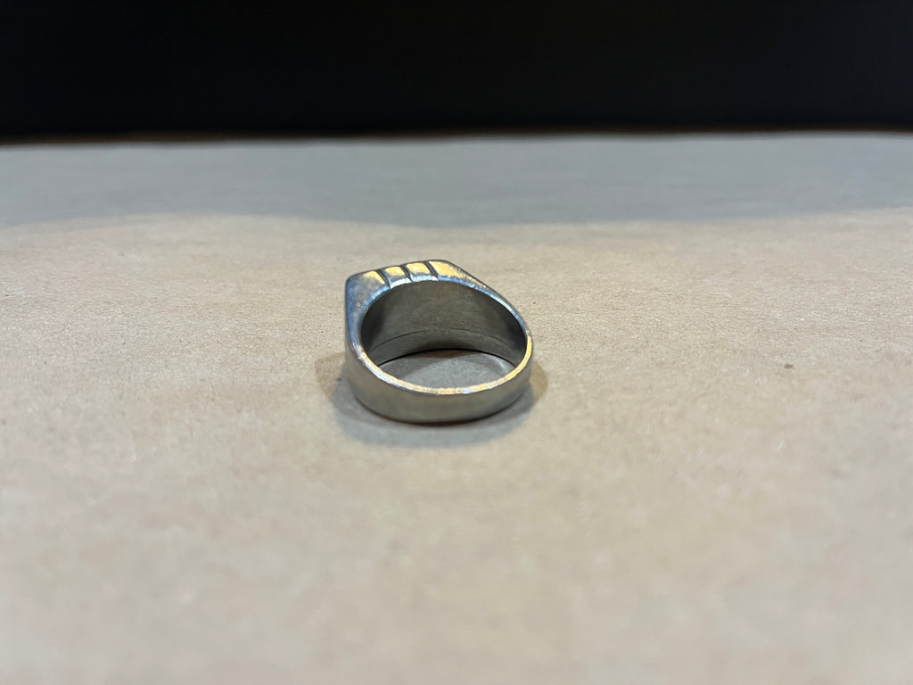 B99 Bague étain Onyx