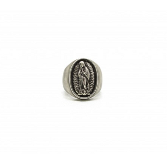 B119 Bague Chevalière "Santa Maria de Guadalupe"