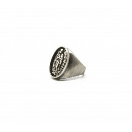 B119 Bague Chevalière "Santa Maria de Guadalupe"
