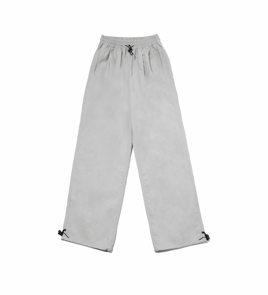 Two Tuck Wide Nylon Pants