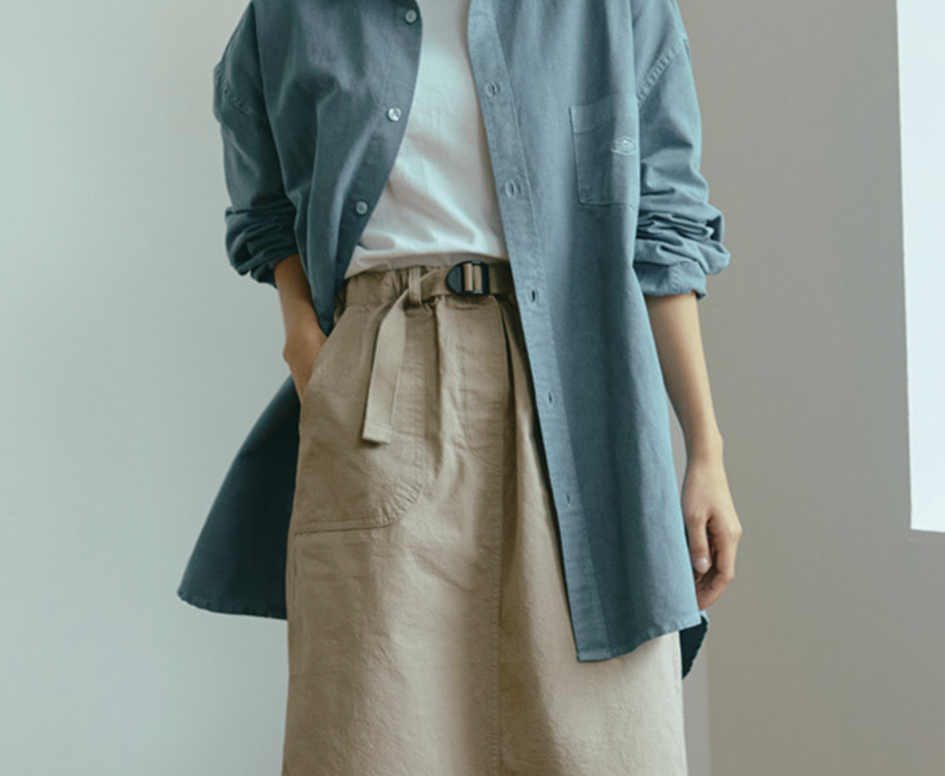 Cotton Fatigue Skirt