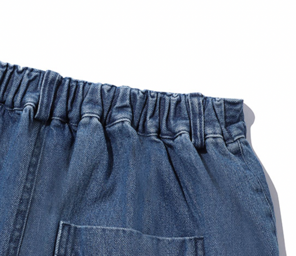 Recycled Denim Fatigue Skirt
