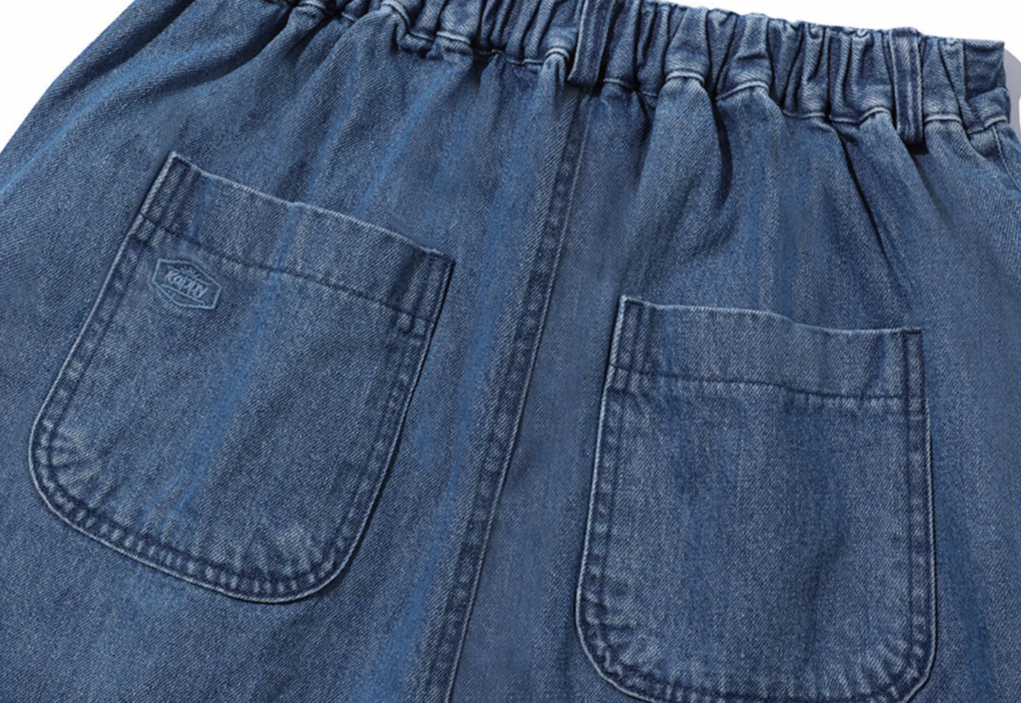 Recycled Denim Fatigue Skirt