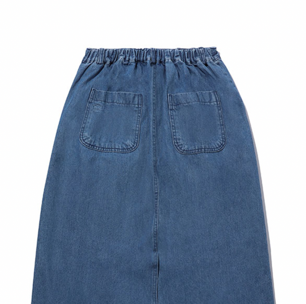 Recycled Denim Fatigue Skirt