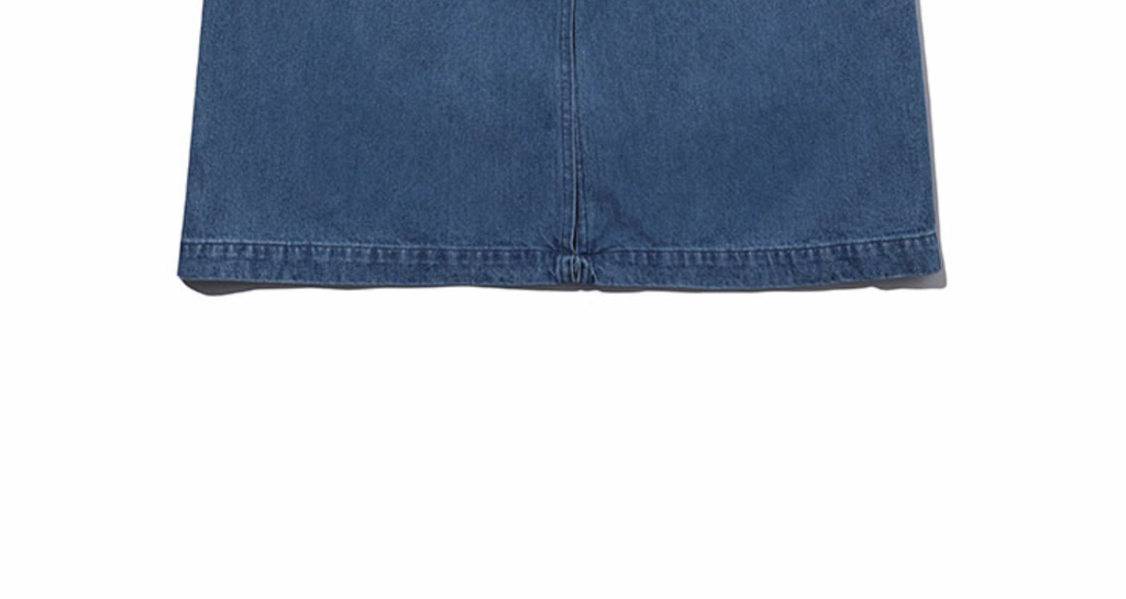 Recycled Denim Fatigue Skirt