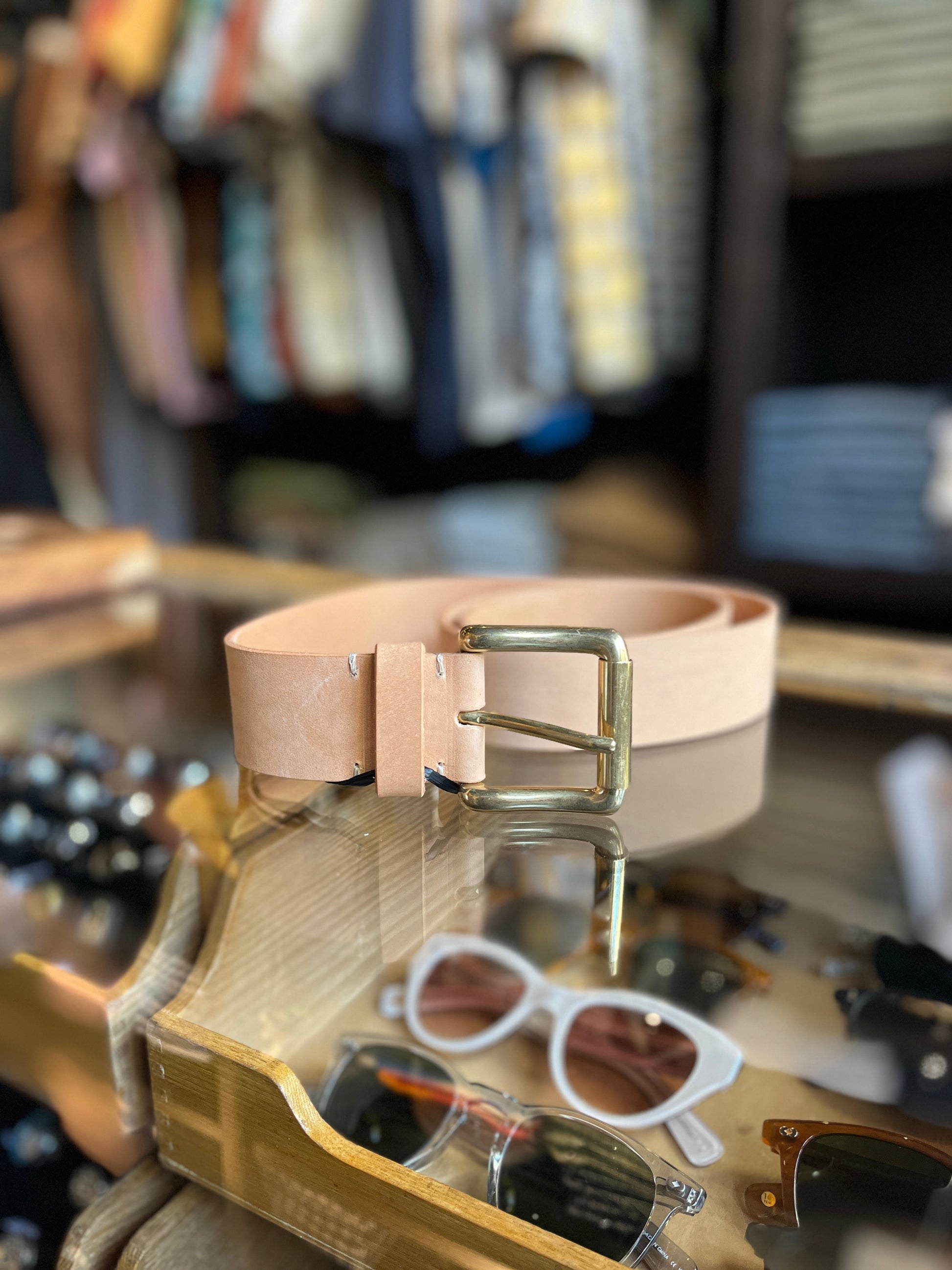 Roller Leather Belt