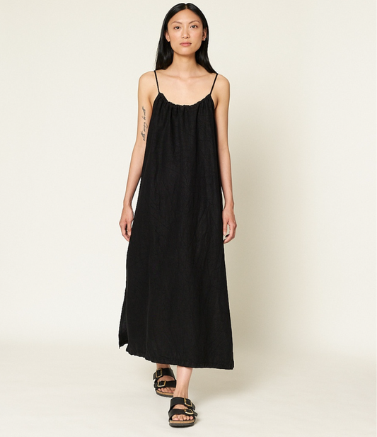Dress02 Organic Linen Strap Dress