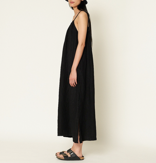 Dress02 Organic Linen Strap Dress