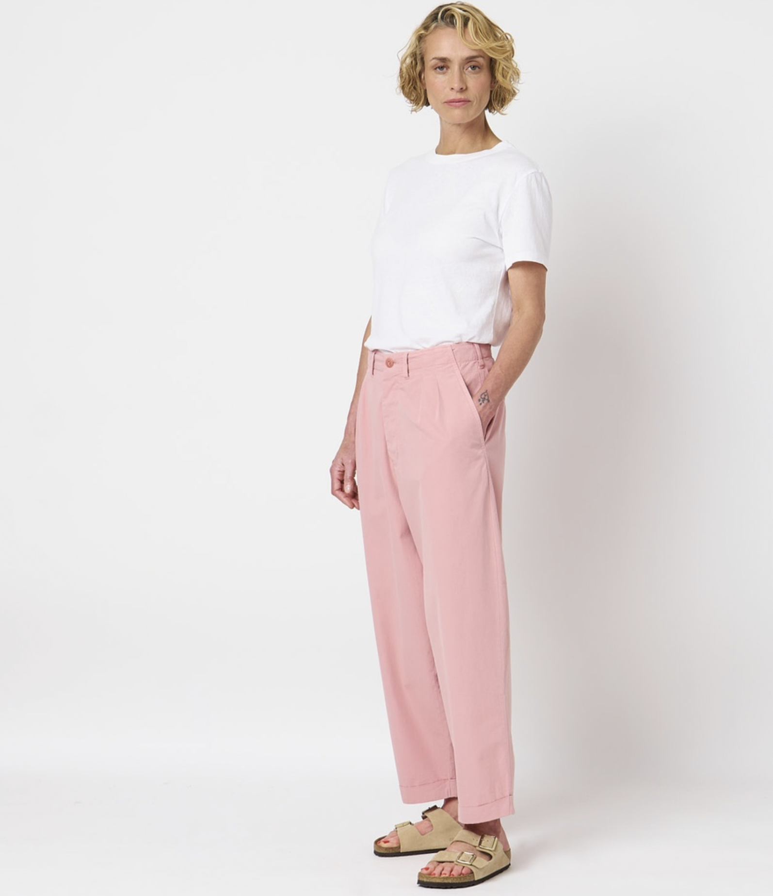 PANTS03 Good Basics Unisex Pleated Pant