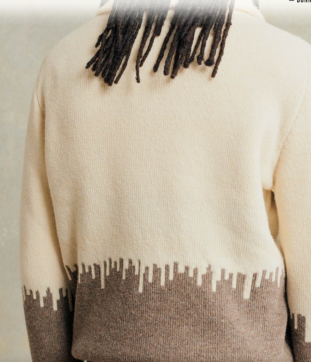 MA43 Jacquard Zipped Sweater