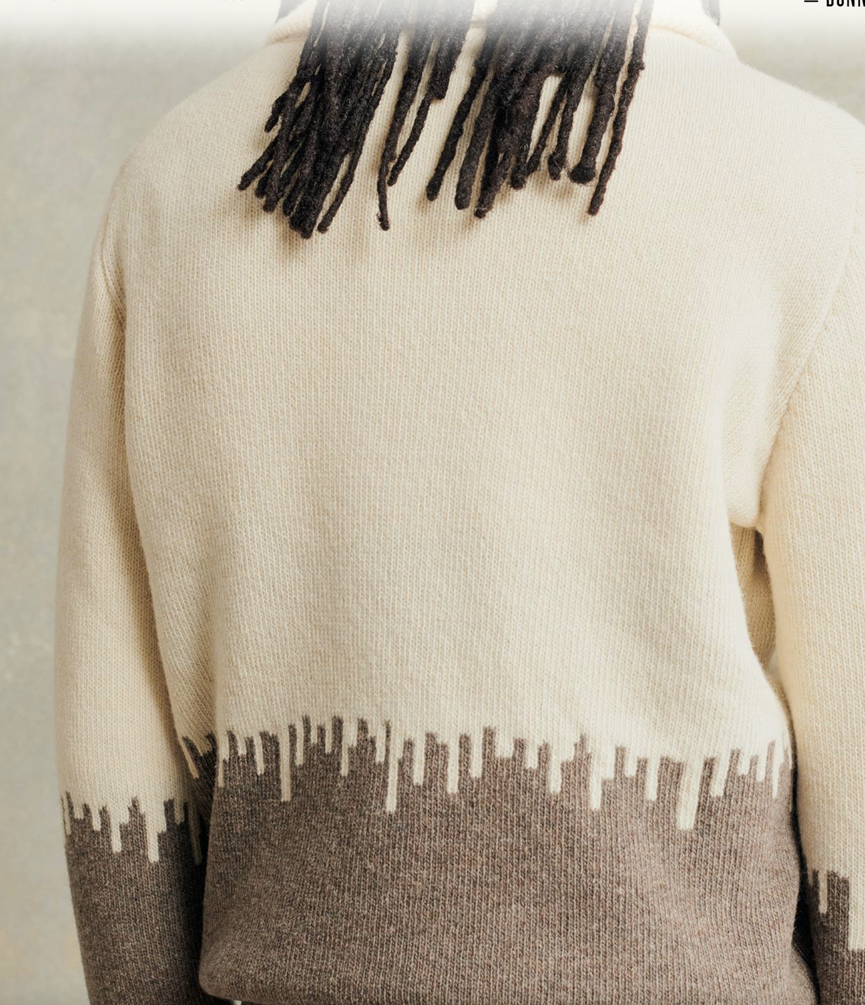 MA43 Jacquard Zipped Sweater
