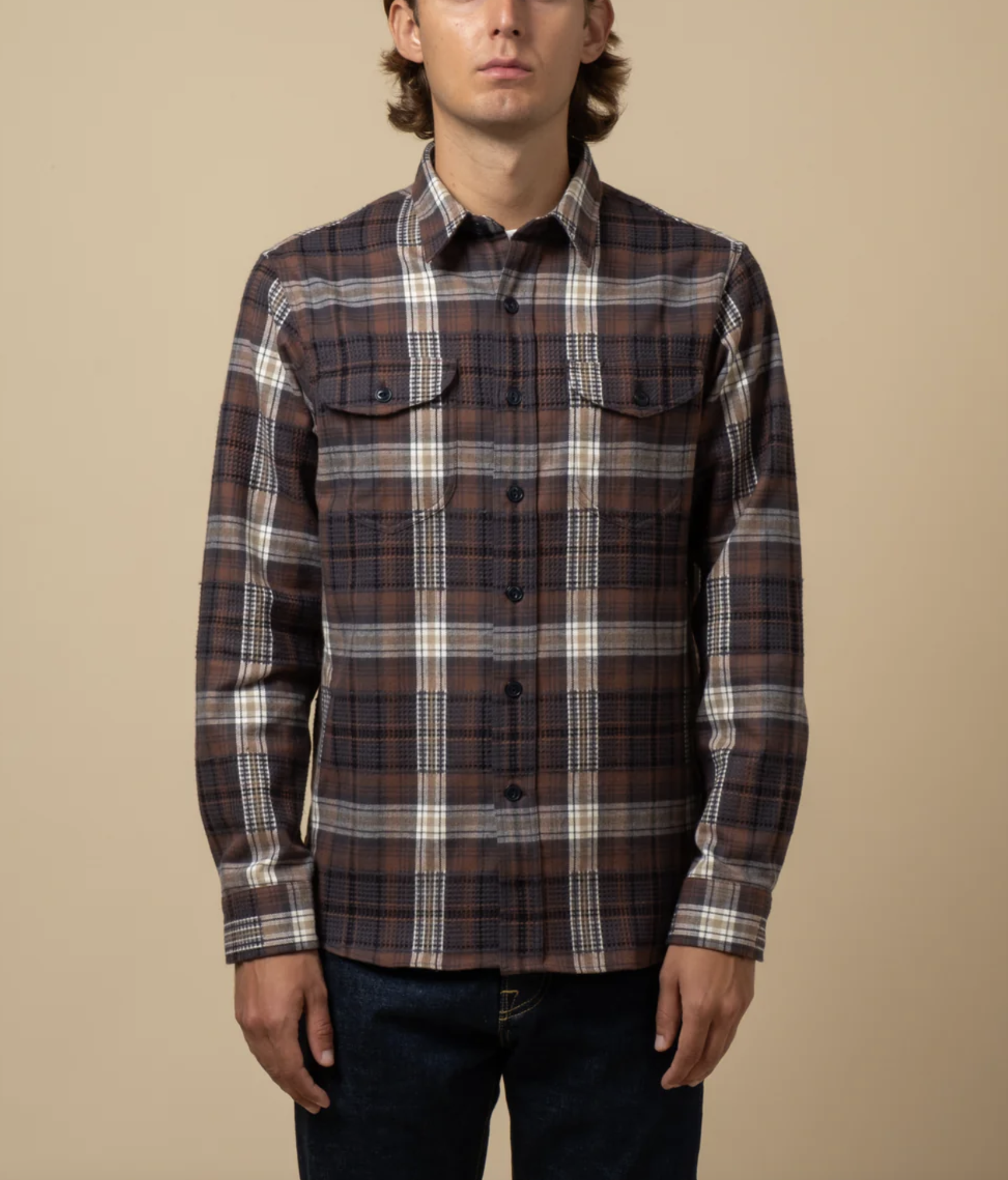 COF S21 Heavy Flannel Post Man Shirt