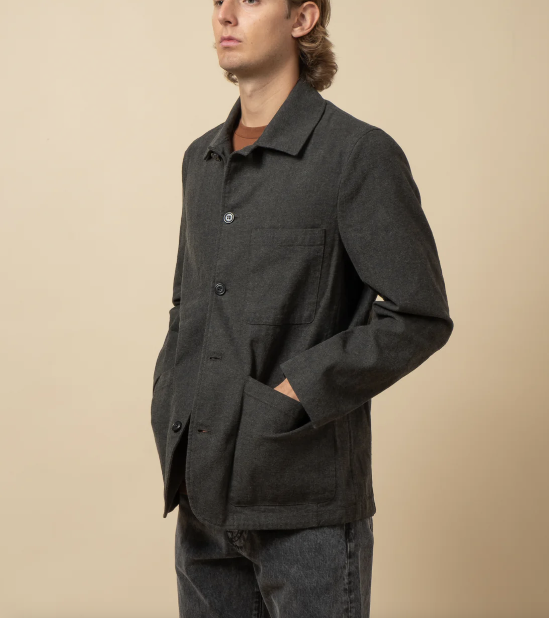 Brewer Jacket Wool Herringbone