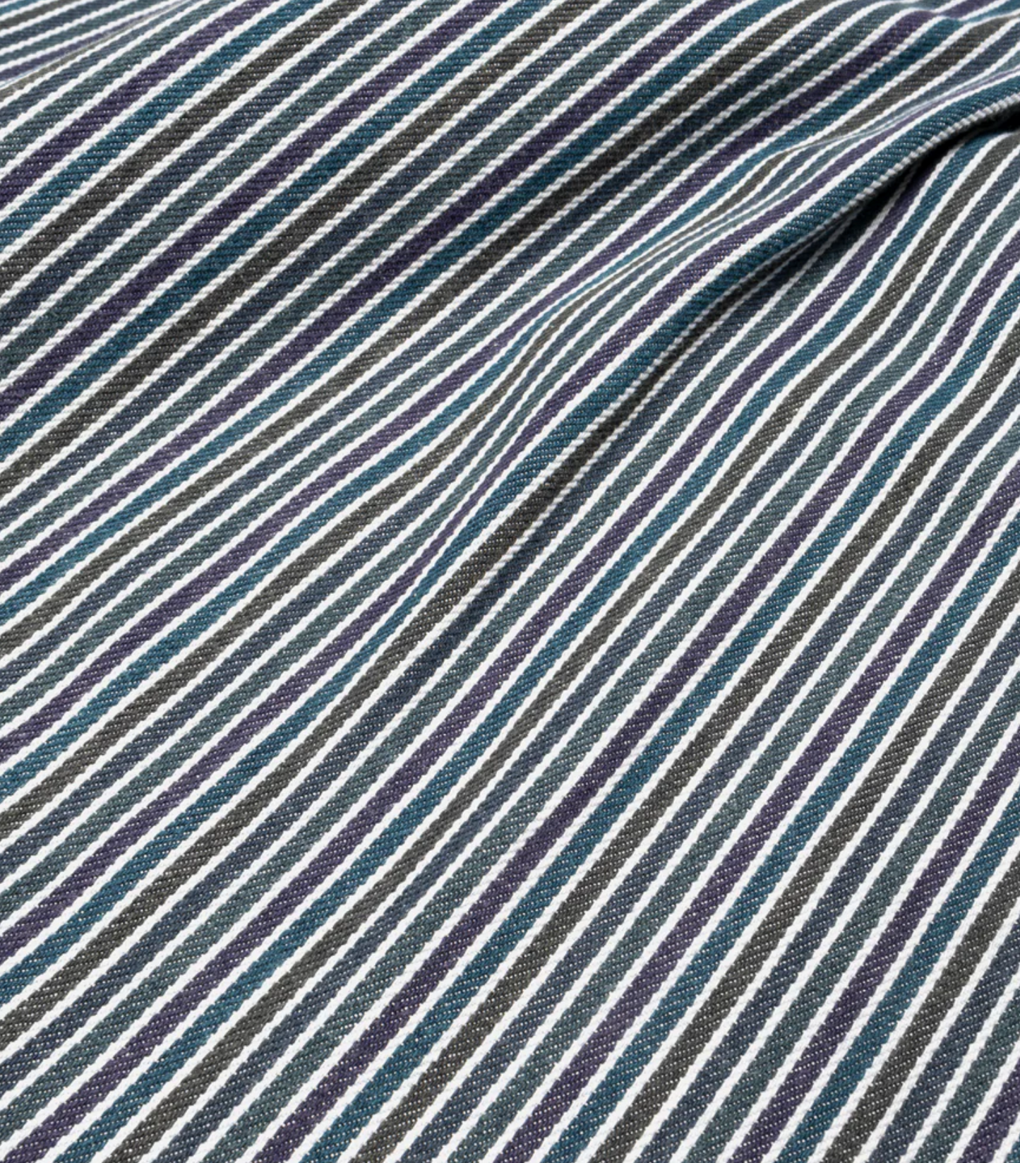 British Worker Rainbow Denim Wide Pleated Trouser