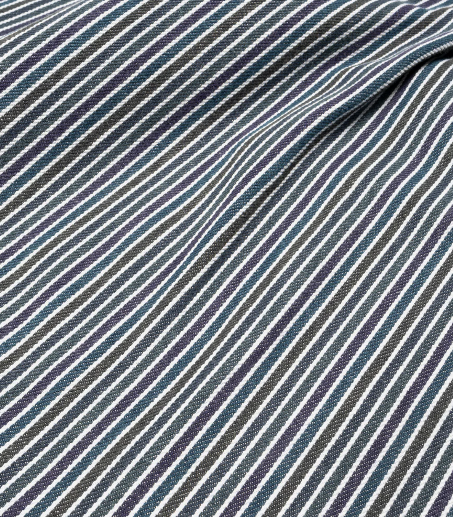 British Worker Rainbow Denim Wide Pleated Trouser