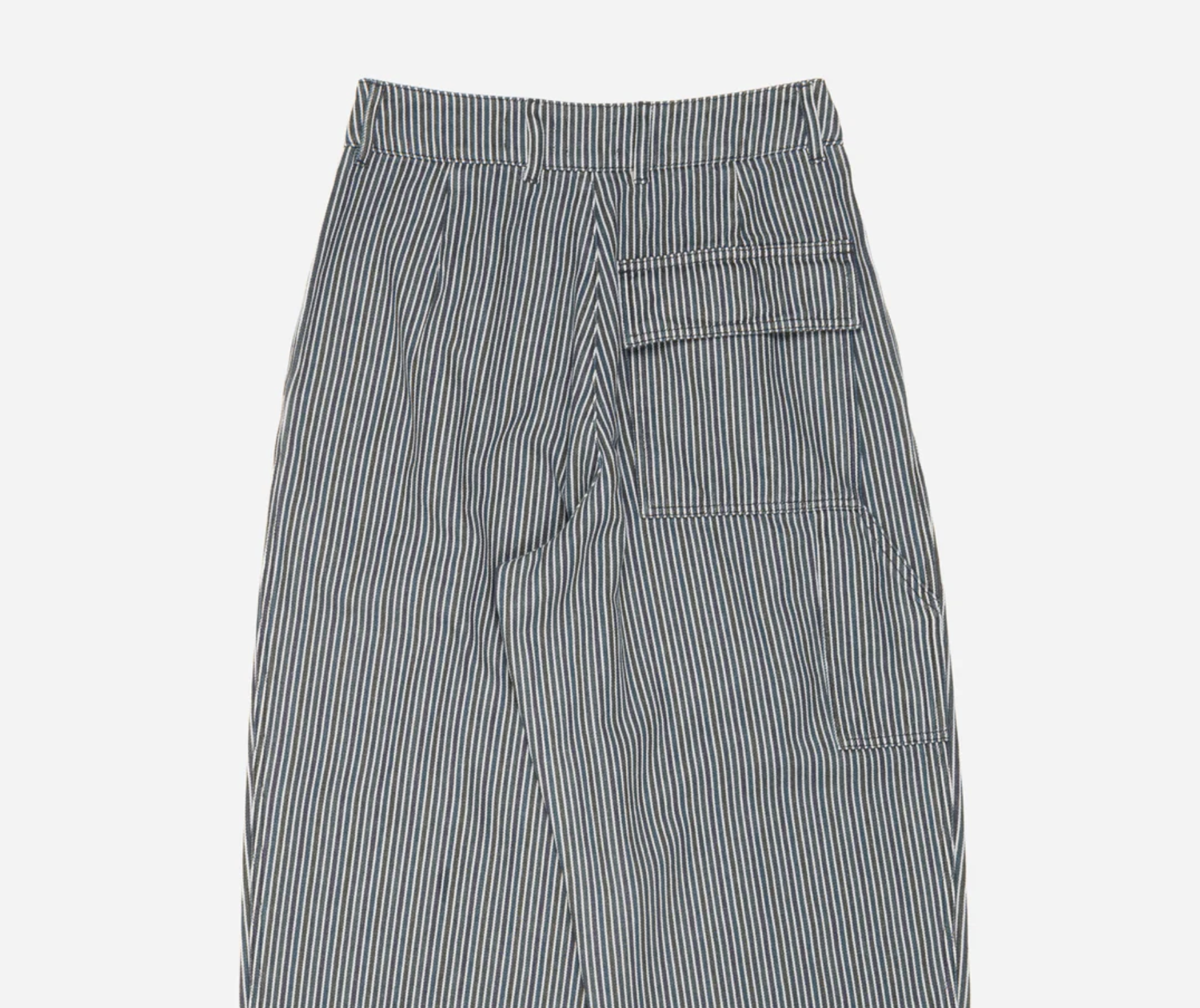 British Worker Rainbow Denim Wide Pleated Trouser