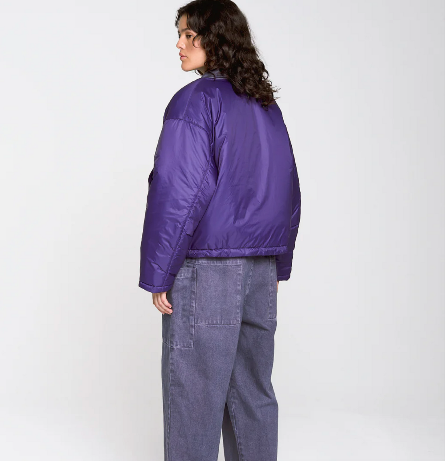 Nuclear Collarless Padded Nylon Jacket