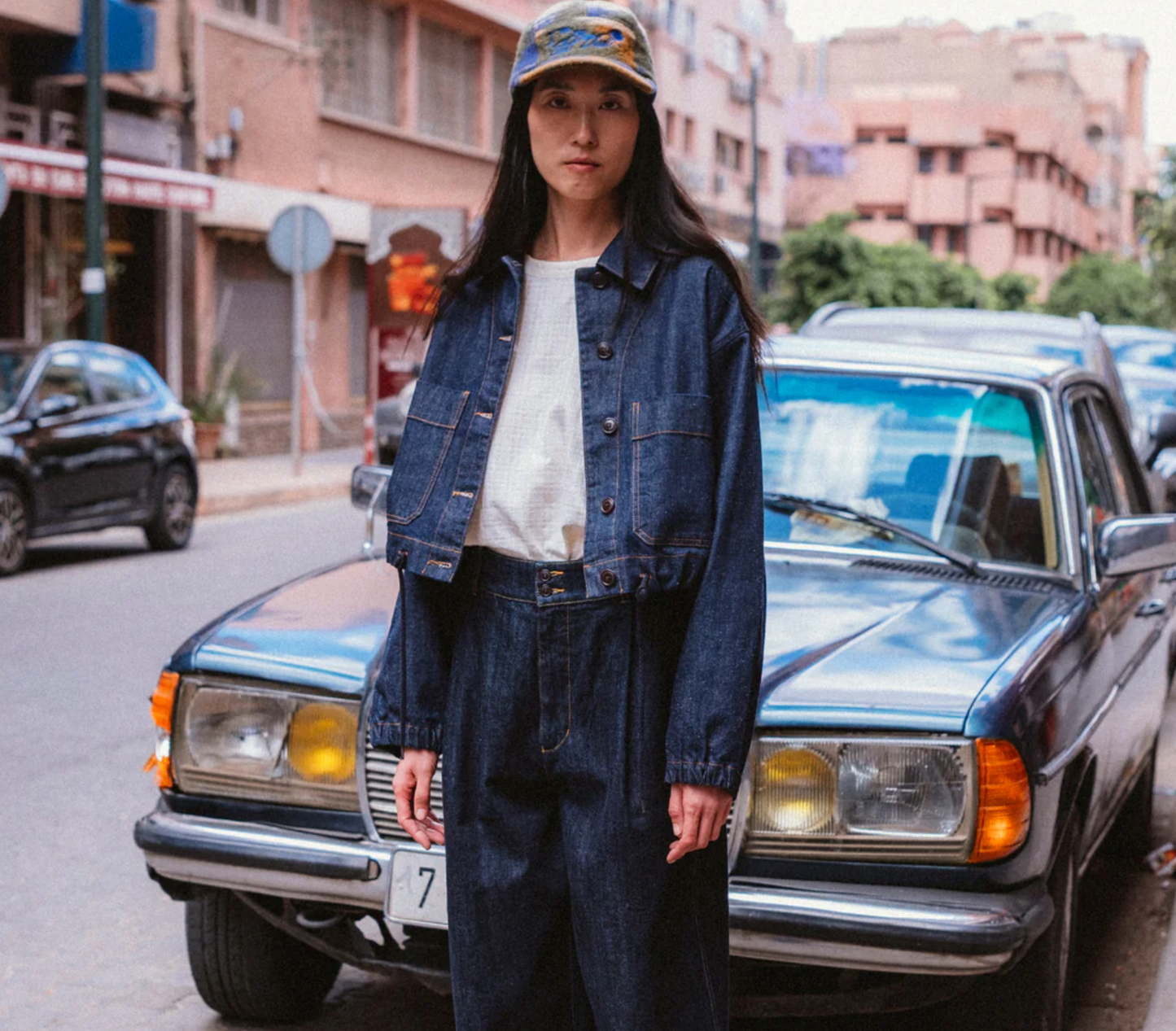 Woopsie Cropped Hemp Denim Worker Jacket