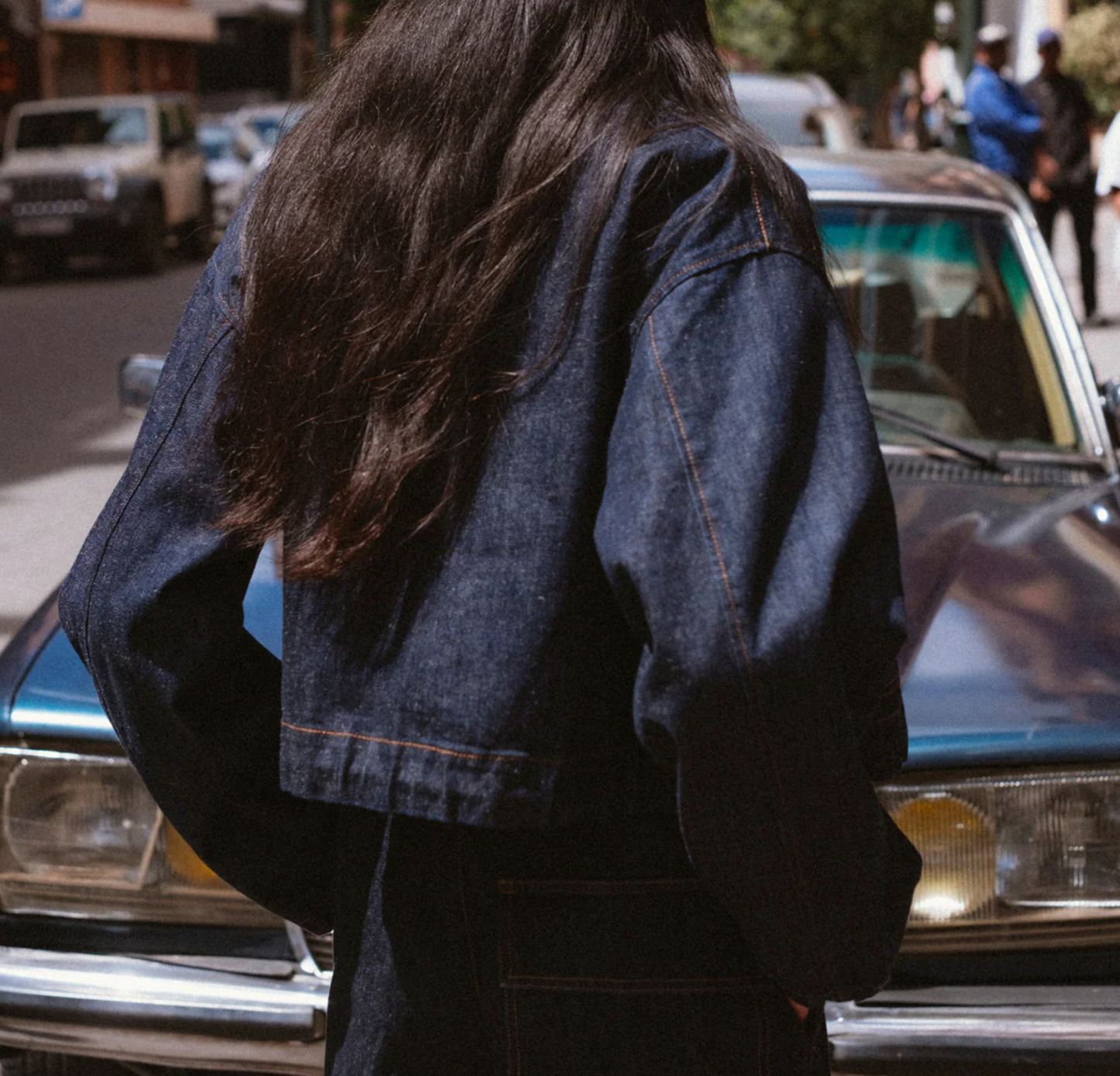 Woopsie Cropped Hemp Denim Worker Jacket