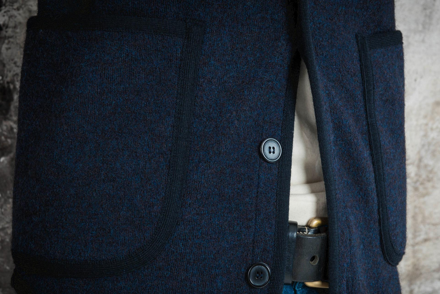 Men's Wool Knit Officer Vest
