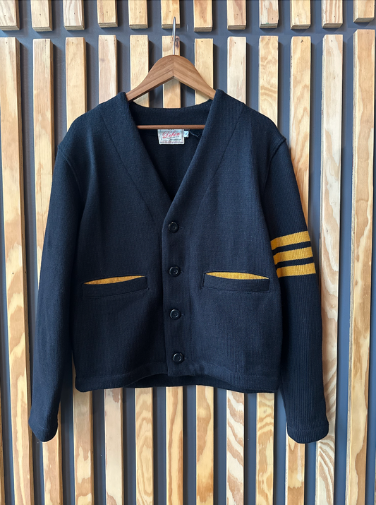 Slouchy Varsity Cardigan Sweater