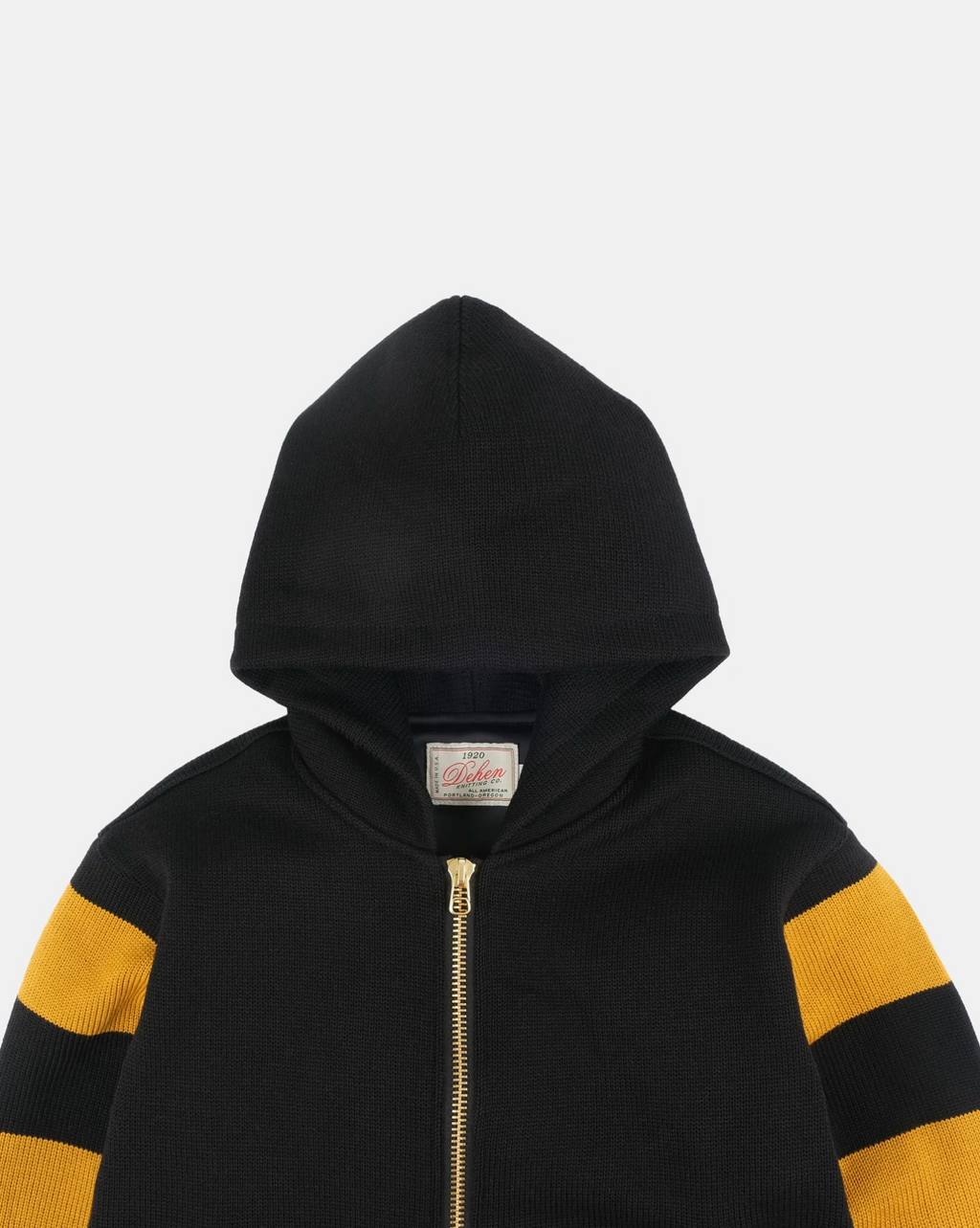 Full Throttle Striped Moto Wool Hoodie