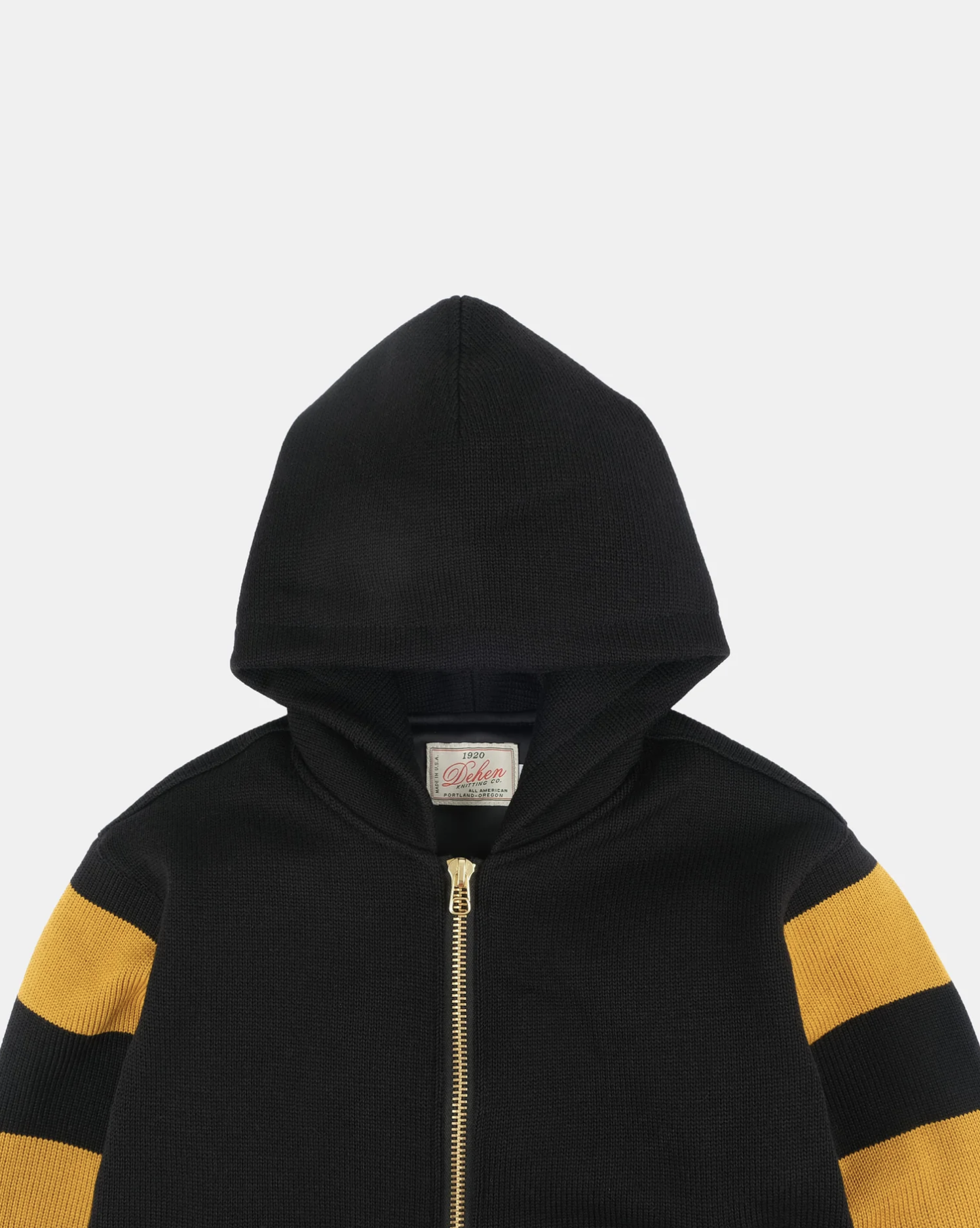 Full Throttle Striped Moto Wool Hoodie