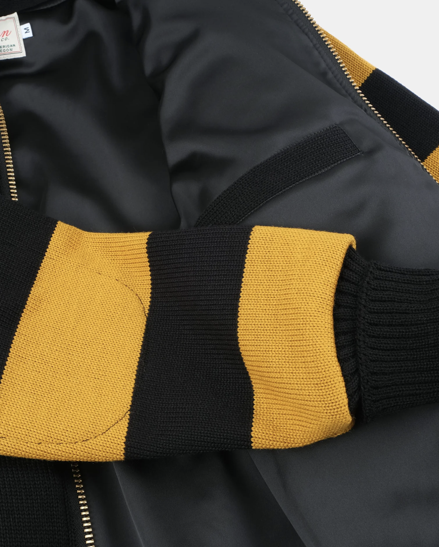 Full Throttle Striped Moto Wool Hoodie