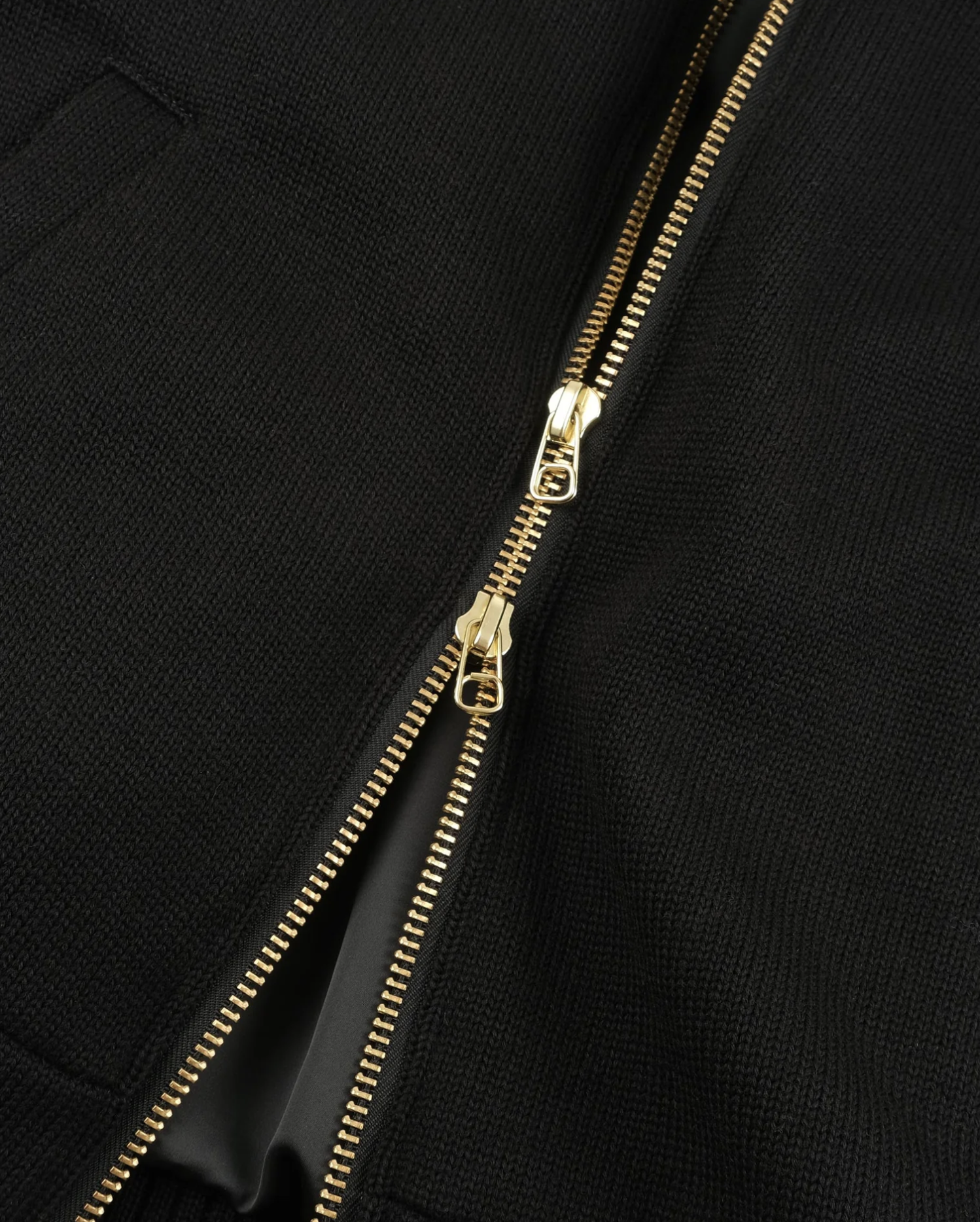 Full Throttle Striped Moto Wool Hoodie