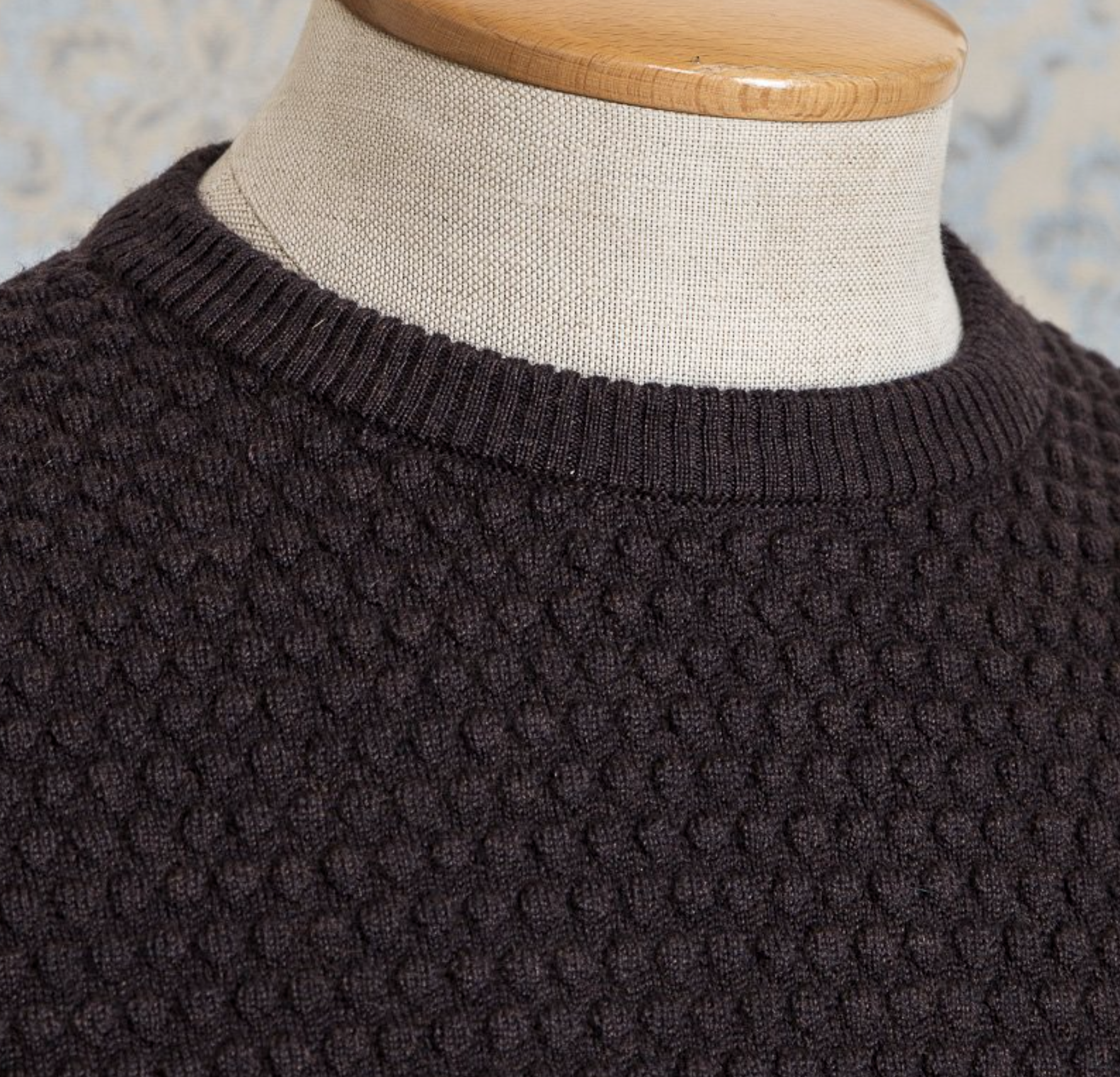 Spot Knit Crewneck Long Sleeve