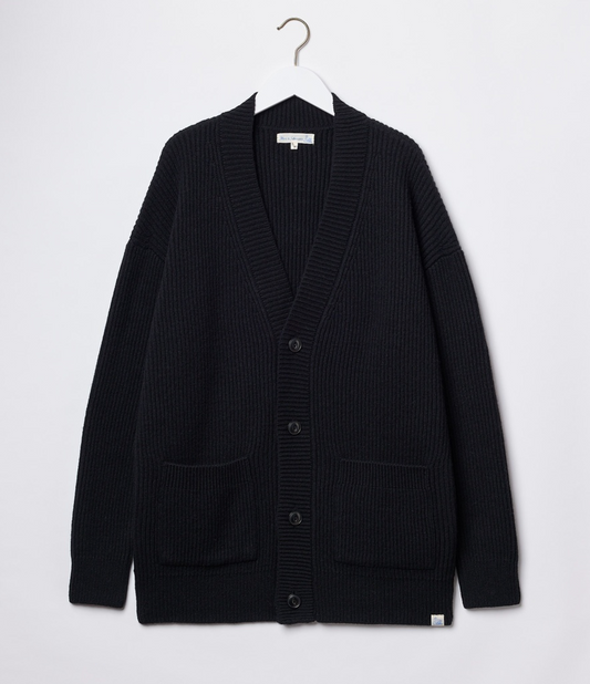 LOCG01 Oversized Merino Wool Cashmere Cardigan